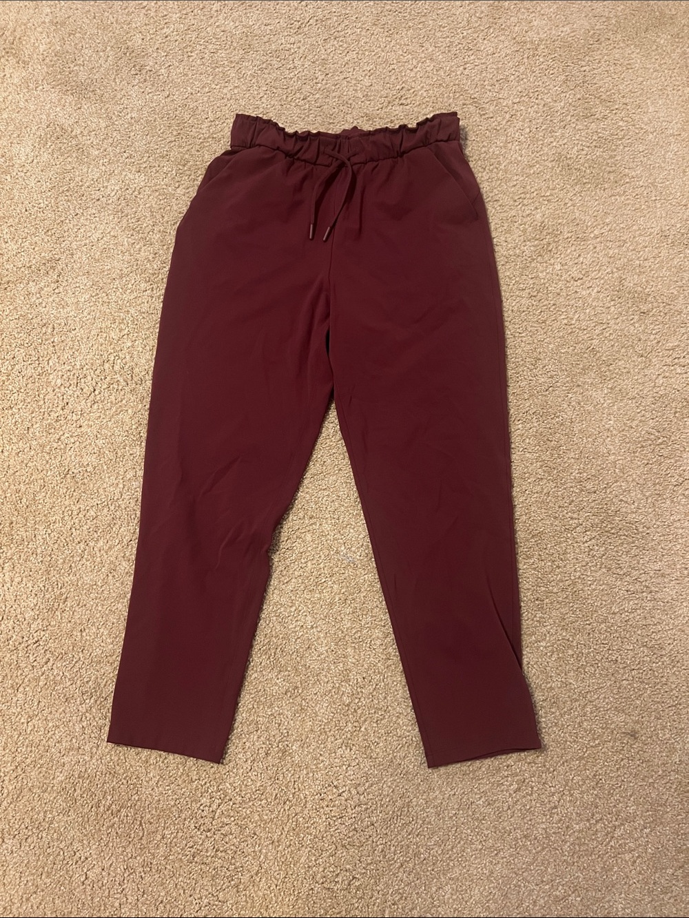 lululemon athletica Drawstring straight leg pants - Deep Wine
